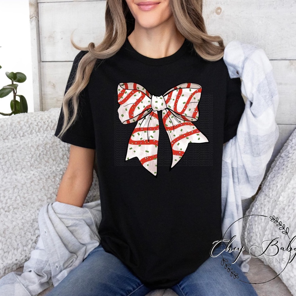 NWT CUSTOM CHRISTMAS BOW SHIRT